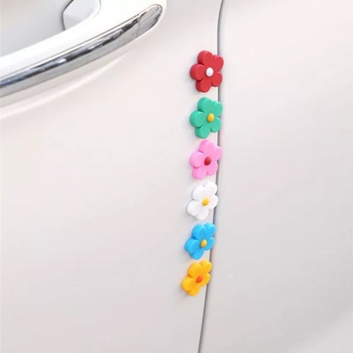 حامي باب السيارة بشكل ورد ملون