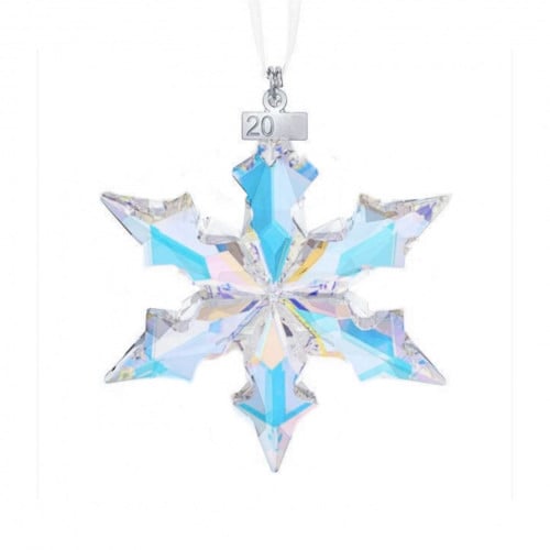 تعليقة كريستال للسيارة والمنزل بشكل حبة ثلج ملون