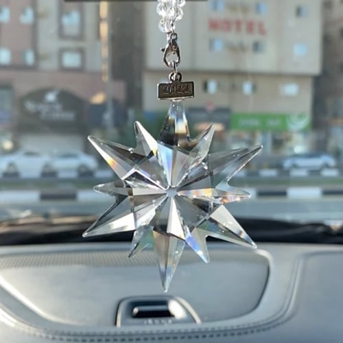 تعليقة كريستال للسيارة والمنزل شفاف