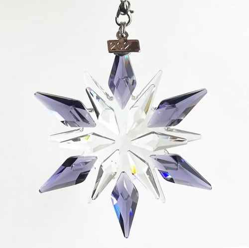 تعليقة كريستال للسيارة والمنزل بنفسجي