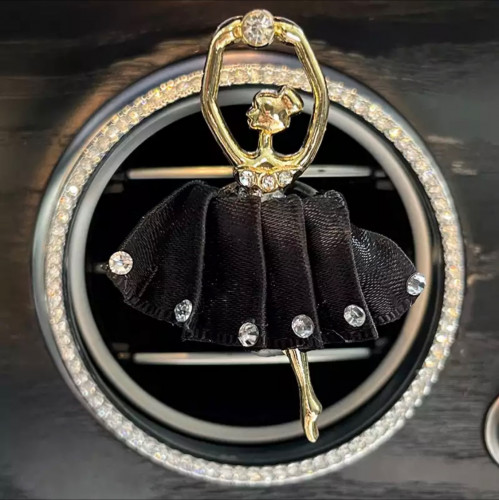 فواحة سيارة بشكل راقصة باليه (اسود)