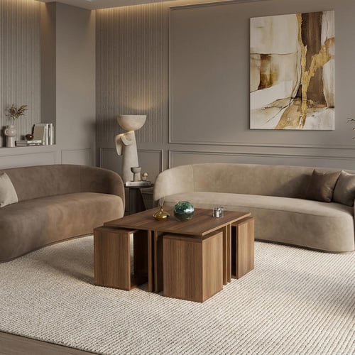 طاولة وسط بني3-موديل Ct10