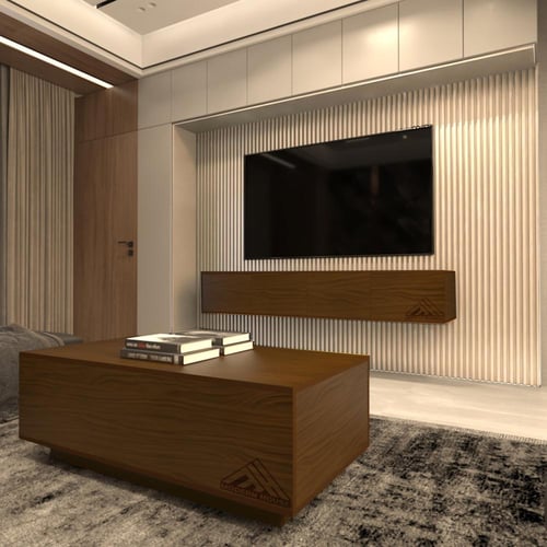 طقم طاولات لون بني 2001 -موديل Lusy