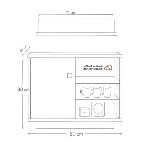 ركن قهوة بني مع بيج-موديل Rc49