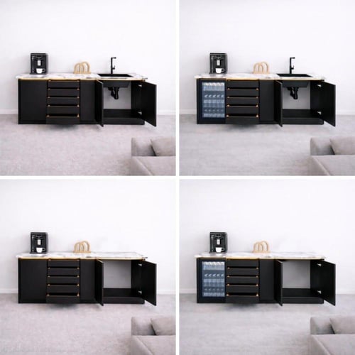 ركن قهوة اسود رخامي _موديل BUNN