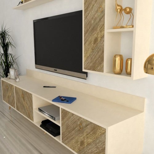 طاولة تلفزيون بيج مع خشبي 1 -موديل tv50