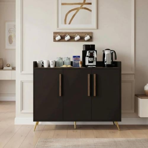 ركن قهوة اسود مع خشبي -موديلRC07