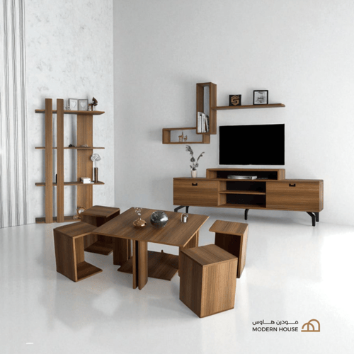 طقم طاولات sh10 بني