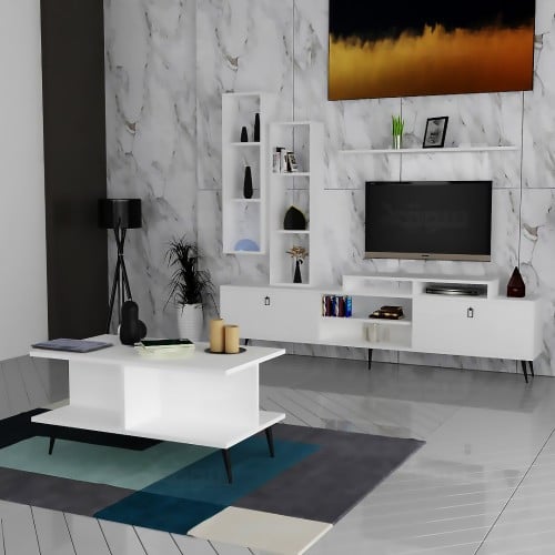 طقم طاولات ابيض موديل SH21