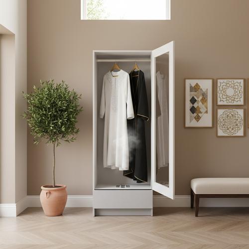 دولاب تبخير الملابس لون ابيض - موديل DL 01