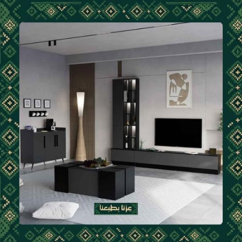 Black and dark gray table set - Model SH61