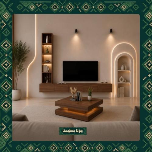 TV stand, brown color, model gold 2