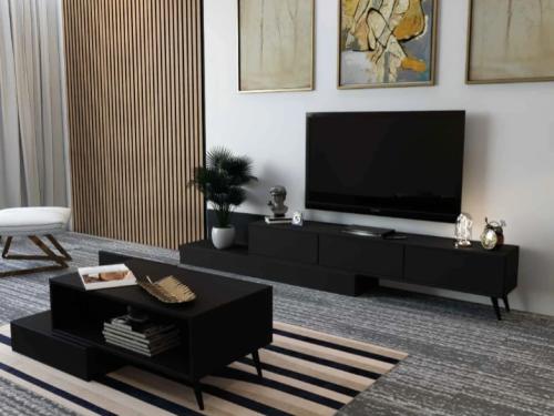 طقم طاولات اسود- موديل sh55