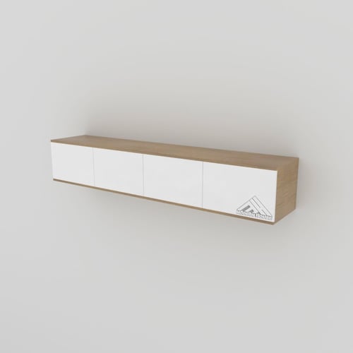 طاولة تلفاز لون ابيض مع بيج 2036 -موديل Lusy