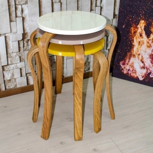 طقم مكون من 3 طاولات خدمة . موديل F-2014