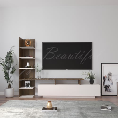 طقم طاولات رمادي غامقA مع ابيض- موديل Panella