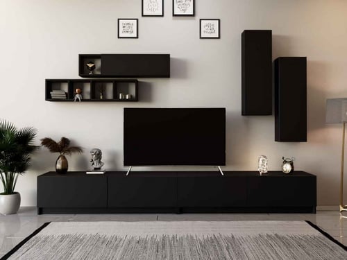 طاولة تلفزيون اسود-موديل ege2