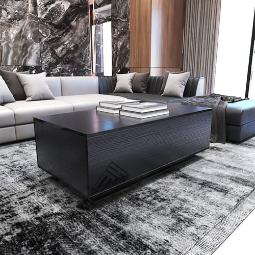 طقم طاولات لون اسود- موديل Lusy