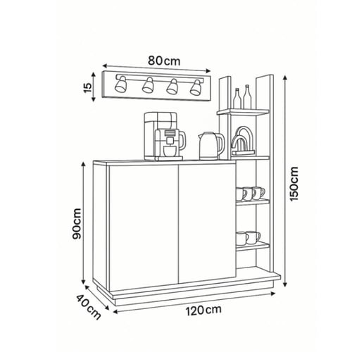 طقم طاولات ابيض-موديل SH06