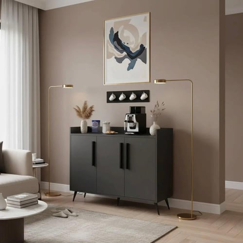 ركن قهوة اسود مع رمادي غامق- موديلRC07