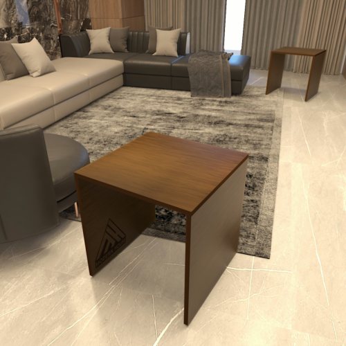 طقم طاولات جانبية _ بني 2001 - موديل Aura