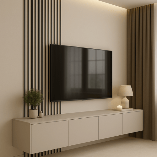 طاولة تلفاز معلقه (تفصيل)