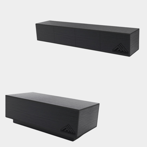 طقم طاولات لون اسود- موديل Lusy