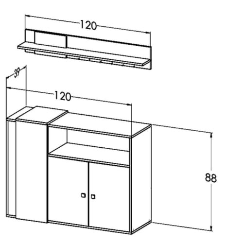 طقم طاولات ابيض مع رخامي موديل Sozan