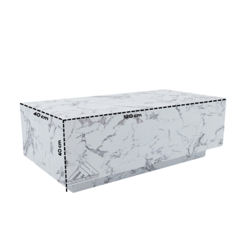 طاولة وسط لون رخامي -موديل Lusy