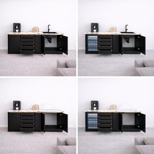 ركن قهوة اسود رخامي _موديل BUNN