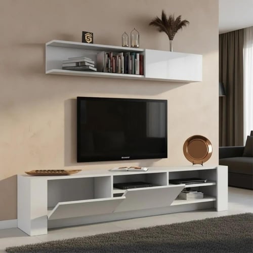 طاولة تلفزيون ابيض-موديل tv41