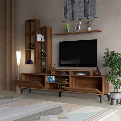 طاولة تلفزيون بني3-موديل tv21