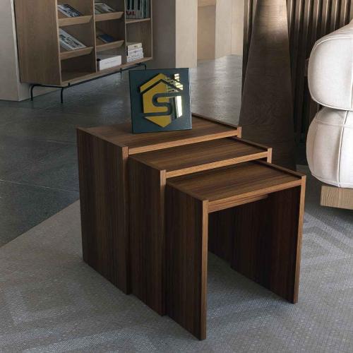 3 طاولات خدمة بني3 -موديل Ct02