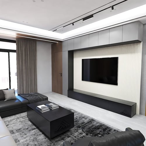 طاولة تلفاز معلقه مقاس 280 لون اسود-موديل Lusy