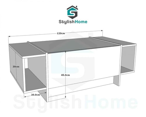 طقم طاولات اسود رخامي مع ذهبي-موديل SH60