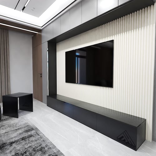 طاولة تلفاز معلقه مقاس 280 لون اسود-موديل Lusy