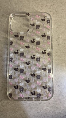 كفر شفاف مع طباعة رسمة