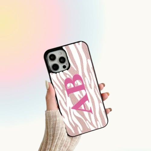 كفر جلد بطباعة زيبرا مع اختياركم للاسم او الاحرف