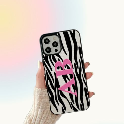 كفر جلد بطباعة زيبرا مع اختياركم للاسم او الاحرف