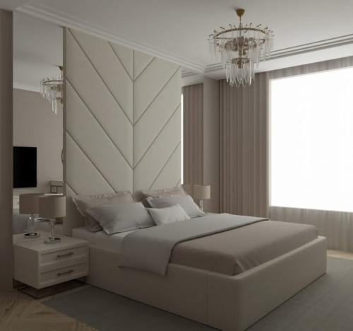 جدارية نُـويّـرا – تصميم هندسي ناعم على طراز الشيف...