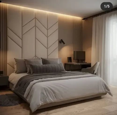 جدارية لينـا – تصميم هندسي فاخر بتفصيل مبطن دقيق