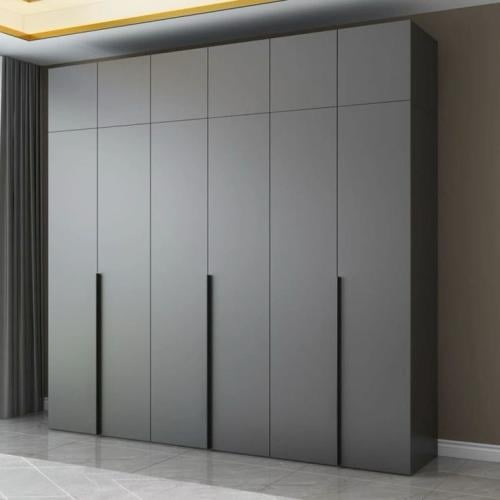 خزانة ملابس إيفانا - تصميم رمادي داكن بانسيابية فا...