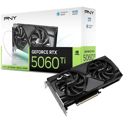 بي ان واي GeForce RTX 5060 Ti 16GB Dual Fan كرت شا...