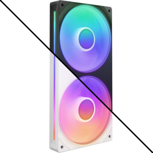ان زد اكس تي F240 RGB Core مروحة 240 مم RGB بإطار...