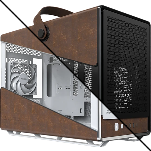 مونتيك Heritage PRO كيس بي سي بحجم Micro-ATX مع 4...