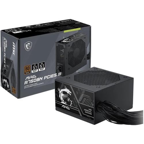 ام اس اي MAG A750BN PCIE5 III مزود طاقة 750 واط 80...