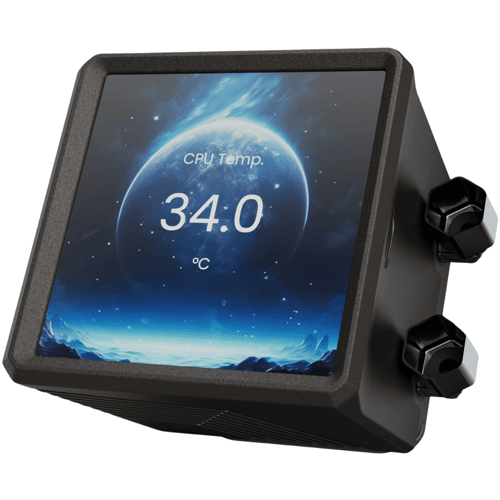 جامدياس AURA GL360 LCD مبرد مائي للمعالج 360 مم بش...