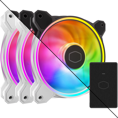 كولر ماستر MasterFan MF120 Halo² 3in1 طقم مراوح تب...