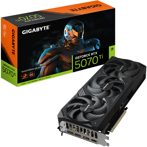 جيجابايت GeForce RTX 5070 Ti WINDFORCE OC SFF 16G...