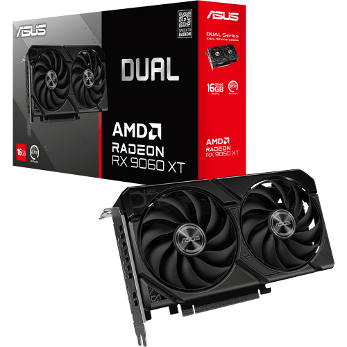 اسوس Dual Radeon RX 9060 XT 16GB GDDR6 كرت شاشة لل...